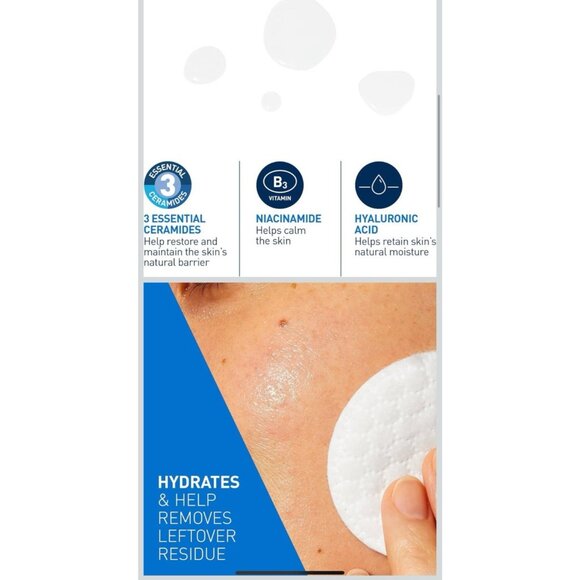 CeraVe Hydrating Toner Alcohol-Free Face Toner w Hyaluronic Acid and Niacinamide - Picture 3 of 9